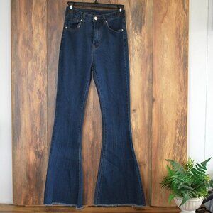 Shein Women's Small Fashion Flare Bell Bottom Jeans 4